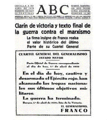 Portada del diari ABC